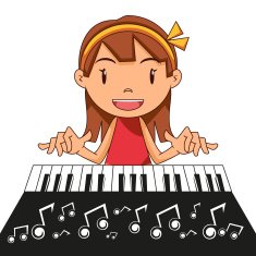 Girl Playing Piano N3