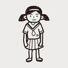 gril doodle N6