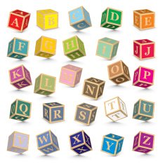 Vector Alphabet Blocks Free Image Download