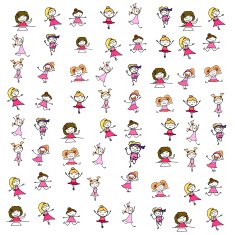 hand drawing happy kids N19