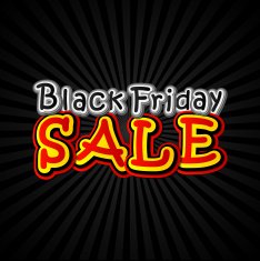 Poster Black Friday sale in the pop art style