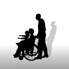 Vector silhouette of family N192
