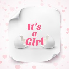 Its a girl Template for baby shower celebration N3