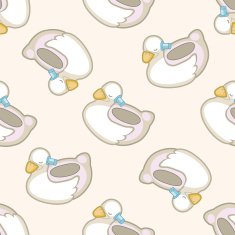 baby potty cartoon seamless pattern background N3