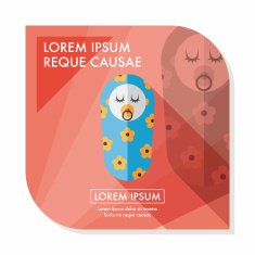 baby flat icon with long shadow eps10 N93