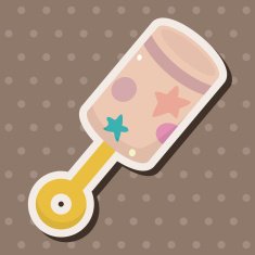 Baby rattle theme elements N79