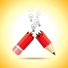 Idea inside Pencil Illustration