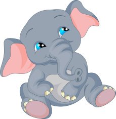 cute baby elephant cartoon N2