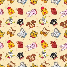 seamless animal pattern