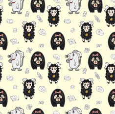 seamless animal pattern N2