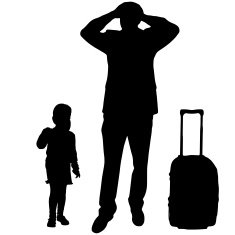 Vector silhouette of family N194