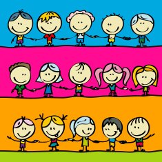 Children friends for peace