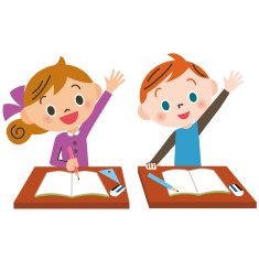 child who raises hand well