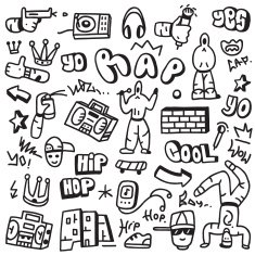 rap hip hop - doodles N2