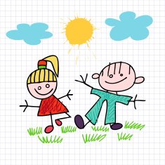 happy girl and boy N2