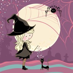witch cast a spell on her cat
