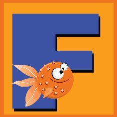 Letter F for fish free image download