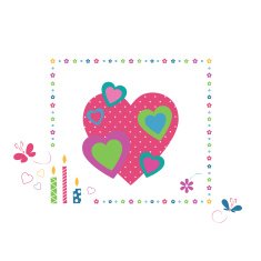 hearts greeting card N2