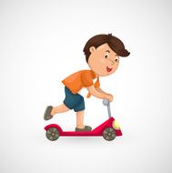 Boy on Scooter N4