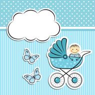 Baby boy arrival announcement