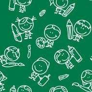 Art kids pattern