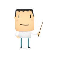 funny cartoon casual man N2