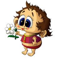 Girl with flower N4