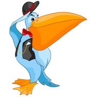 Cartoon Character Pelican