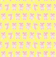 Dancing elephants pattern