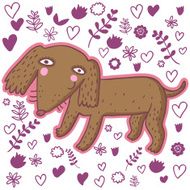 Cartoon Dachshund N2