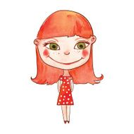 beautiful red-haired girl