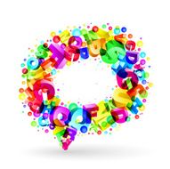 Bubble for speech Back to School