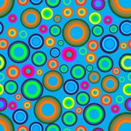 colored circles seamless pattern