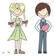 loving boy and girl