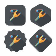 slingshot flat icon with long shadow eps10 N38