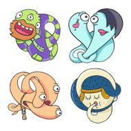 funny cartoon unusual monsters N2