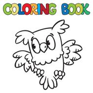Coloring book of little owl N2
