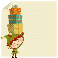 Elf christmas card