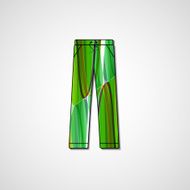 Abstract illustration on pants N31