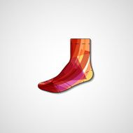 Abstract illustration on sock N44