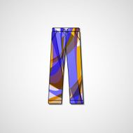 Abstract illustration on pants N32