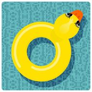 Rubber ring duck