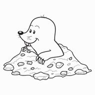 Coloring book (mole)