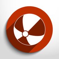 Vector beach ball flat icon N3
