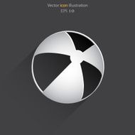 Vector beach ball flat icon N4