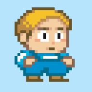 Blue Pixel Boy