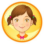 little girl smiling