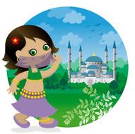 Turkish bellydancer girl
