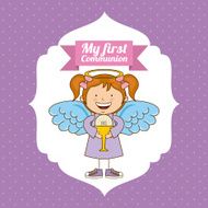 first communion vector illustration 10 eps graphic N10