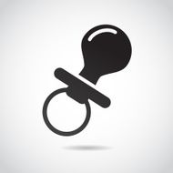 Pacifier icon isolated on white background